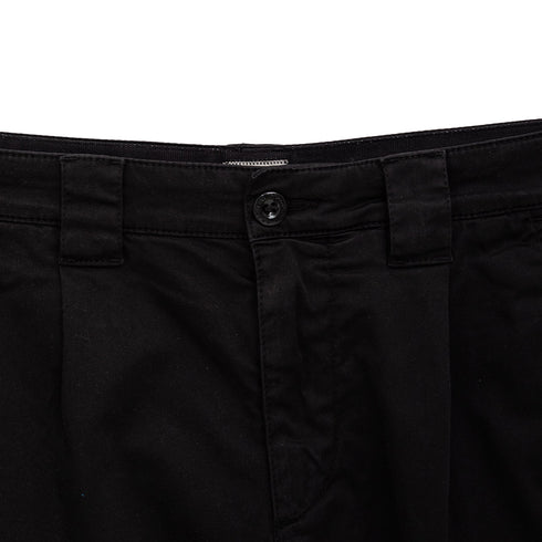 C.P. Company Stretch Sateen Loose Cargo Pants Black 999 16CMPA062A-005694G Degli Uberti